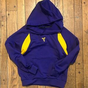 Nike Purple and Yellow Kids Mamba Pullover Hoodie